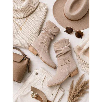 Bottines à sangle avec boucle pour femmes