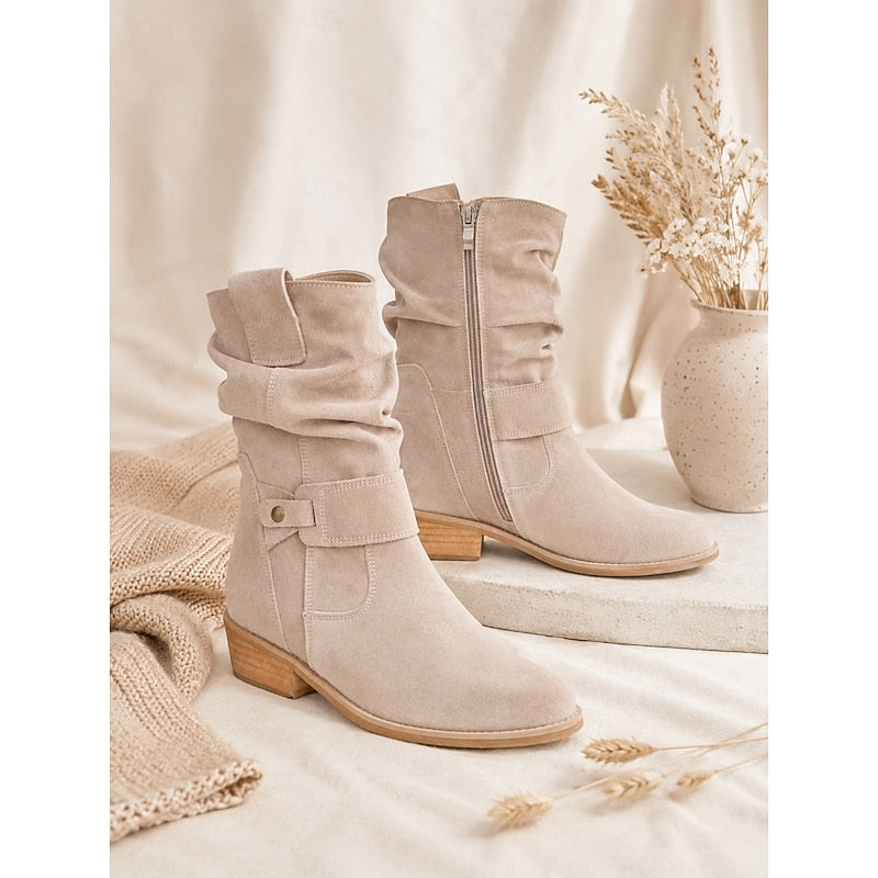 Bottines à sangle avec boucle pour femmes
