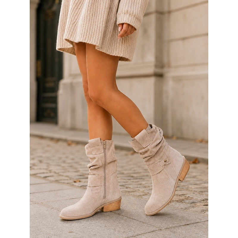 Bottines à sangle avec boucle pour femmes
