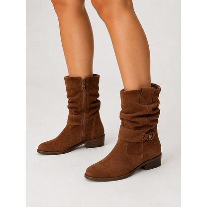 Bottines à sangle avec boucle pour femmes