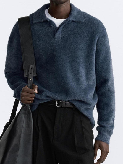 Polo pour Homme avec Col Classique et Finition Texturée | Idéal pour les Journées Fraîches