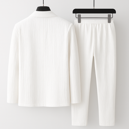 Ensemble Blazer et Pantalon avec Taille Élastique pour Homme | Idéal pour Mi-Saison