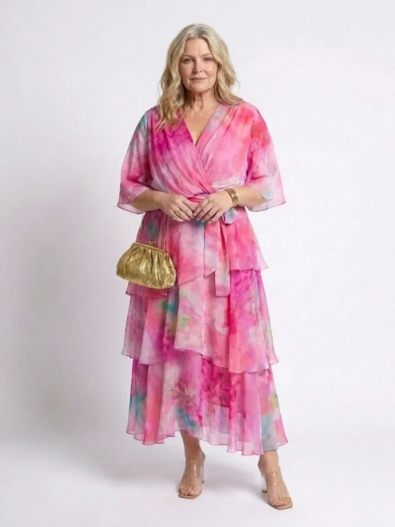 Robe maxi à volants pour femmes