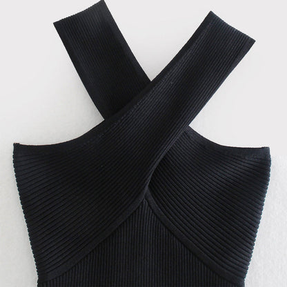 Top Avec Bretelles Croisées Et Coupe Ajustée Pour Femme | Idéal Pour Les Sorties Et Les Soirées