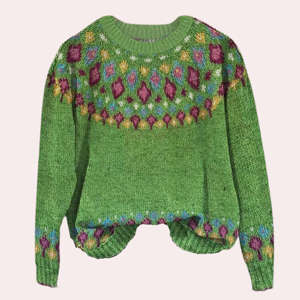 Pull pour Femme Avec Imprimé Et Coupe Classique | Idéal pour L’Hiver