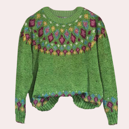 Pull pour Femme Avec Imprimé Et Coupe Classique | Idéal pour L’Hiver