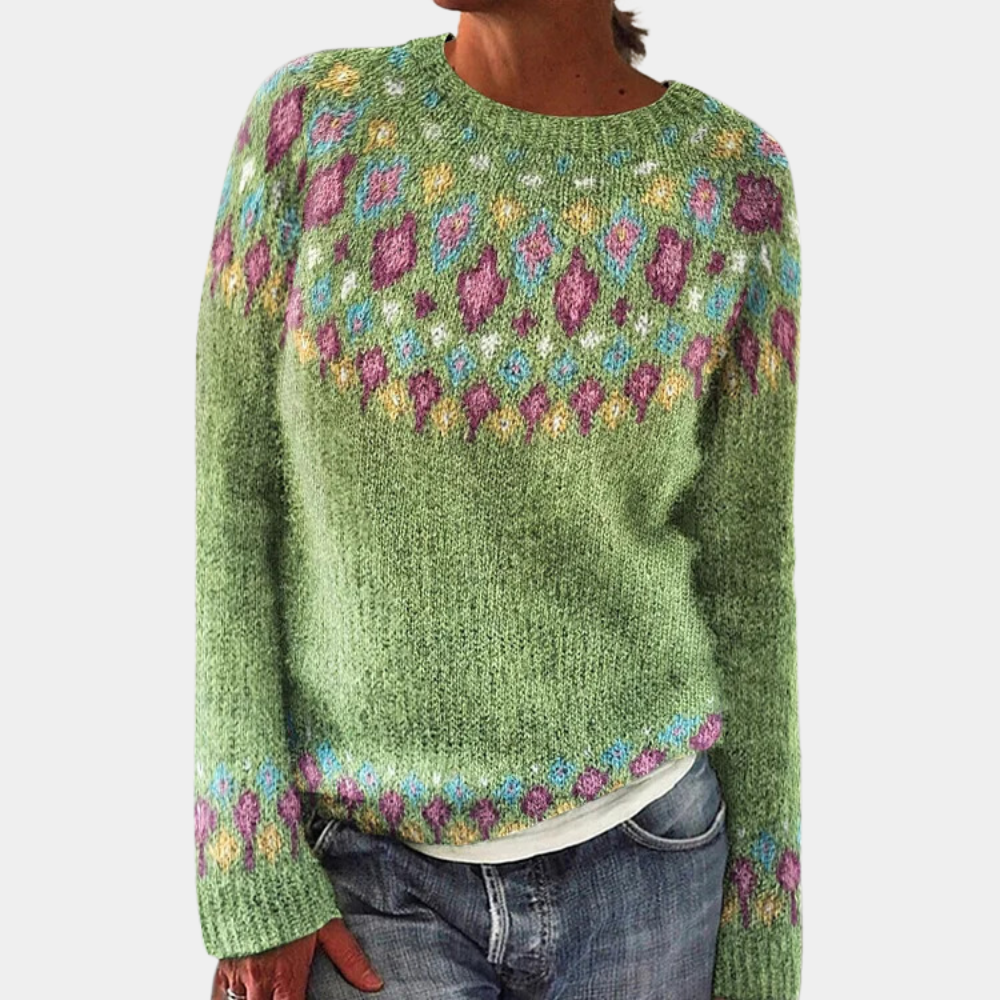 Pull pour Femme Avec Imprimé Et Coupe Classique | Idéal pour L’Hiver
