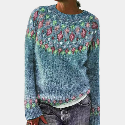 Pull pour Femme Avec Imprimé Et Coupe Classique | Idéal pour L’Hiver