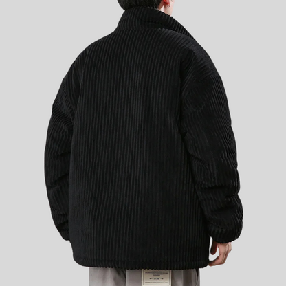 Veste Matelassée avec Col Montant et Coupe Ample pour Homme | Idéale pour la Mi-Saison
