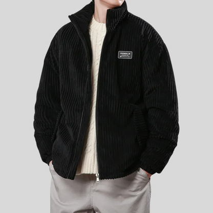Veste Matelassée avec Col Montant et Coupe Ample pour Homme | Idéale pour la Mi-Saison