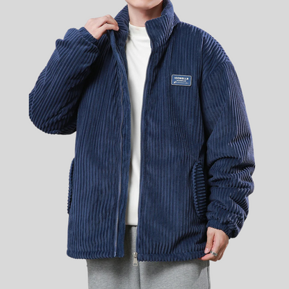 Veste Matelassée avec Col Montant et Coupe Ample pour Homme | Idéale pour la Mi-Saison