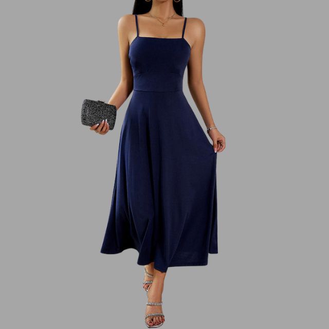 Robe Midi Swing À Coupe Fluide Pour Femme | Idéale Pour Occasions Quotidiennes Et Semi-Formelles