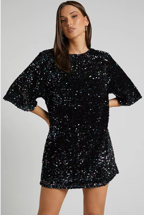 Robe De Soirée À Paillettes avec Coupe Ajustée pour Femmes | Idéale pour Les Fêtes De Printemps