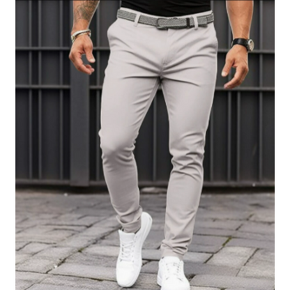 Pantalon Décontracté Coupe Slim Pour Hommes | Idéal Pour Sorties Décontractées Ou Activités En Soirée