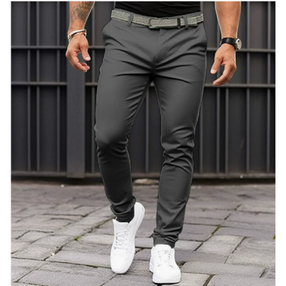 Pantalon Décontracté Coupe Slim Pour Hommes | Idéal Pour Sorties Décontractées Ou Activités En Soirée
