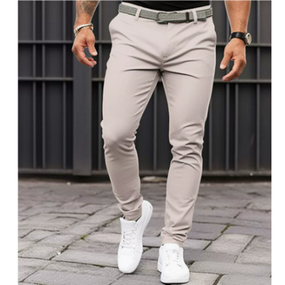 Pantalon Décontracté Coupe Slim Pour Hommes | Idéal Pour Sorties Décontractées Ou Activités En Soirée