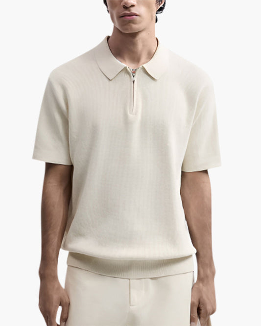 Polo D’Été Avec Fermeture Zippée Pour Hommes | Idéal Pour Un Usage Quotidien Et Professionnel Décontracté