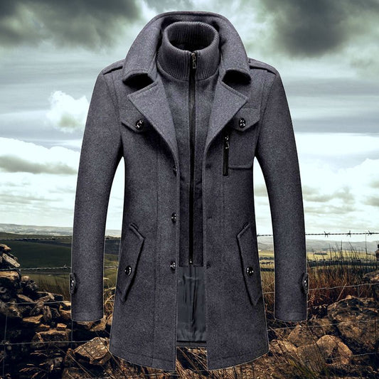 Veste Ajustée avec Fermeture Zippée pour Hommes | Idéale pour l'Hiver