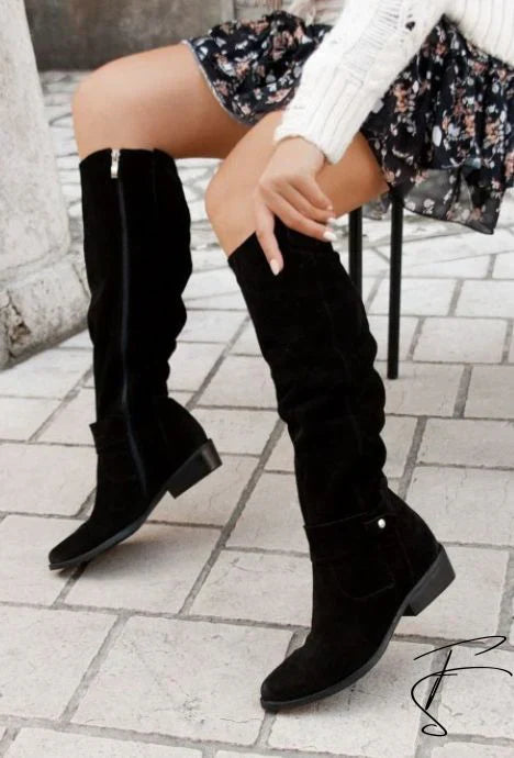 Bottes Décontractées à Talon Plat pour Femmes | Idéales pour un Usage Quotidien