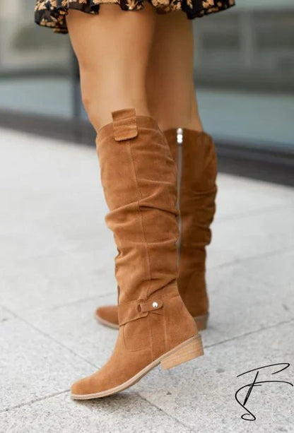 Bottes Décontractées à Talon Plat pour Femmes | Idéales pour un Usage Quotidien