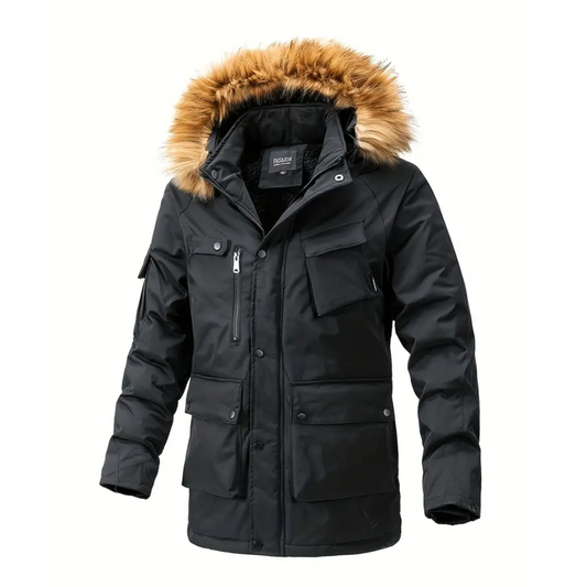 Manteau d’Hiver Long avec Coupe Structurée pour Homme | Idéal pour la Saison Froide