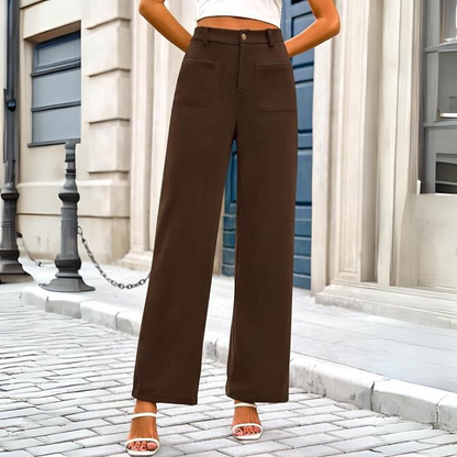 Pantalon Palazzo Avec Taille Élastique Et Coupe Large Pour Femmes | Idéal Pour Usage Quotidien