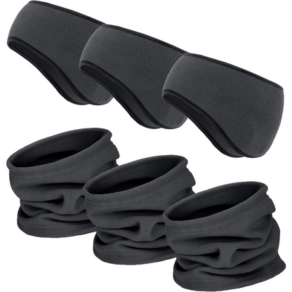 Ensemble Hiver 6-en-1 avec Bandeaux et Cache-Cous pour Adultes | Idéal pour les Activités Extérieures