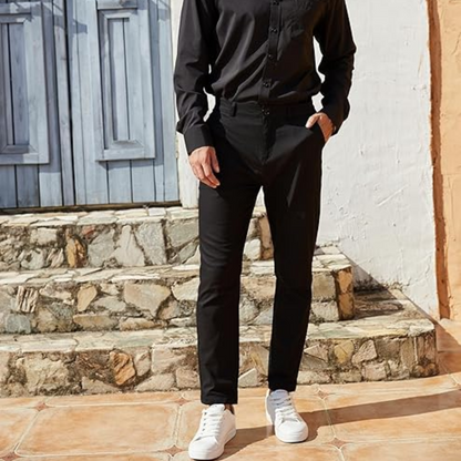 Pantalon Slim Fit Stretch pour Homme | Idéal pour le Travail et les Occasions Décontractées