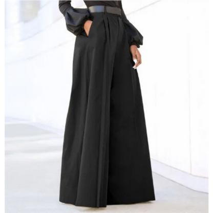 Pantalon Taille Haute à Jambe Large pour Femme | Idéal pour un Usage Quotidien