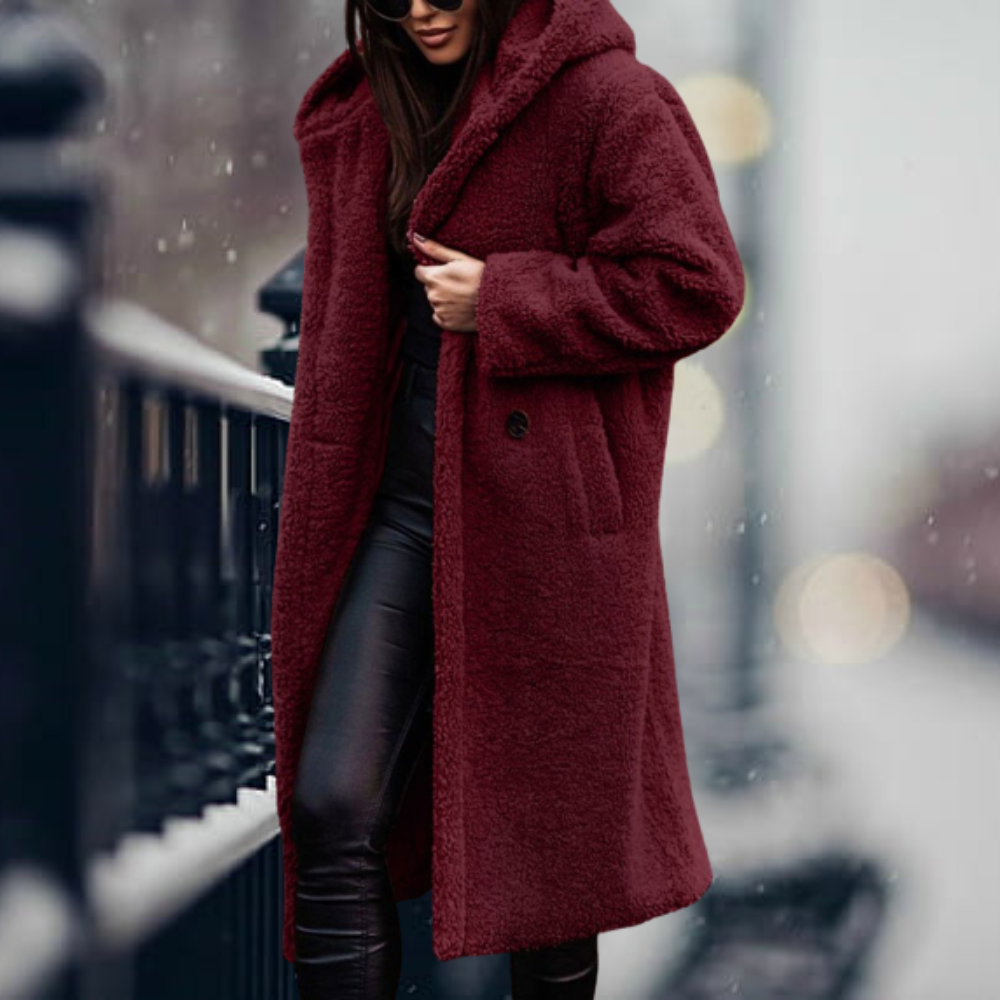 Manteau Long avec Capuche et Coupe Oversize pour Femme | Idéal pour l’Hiver