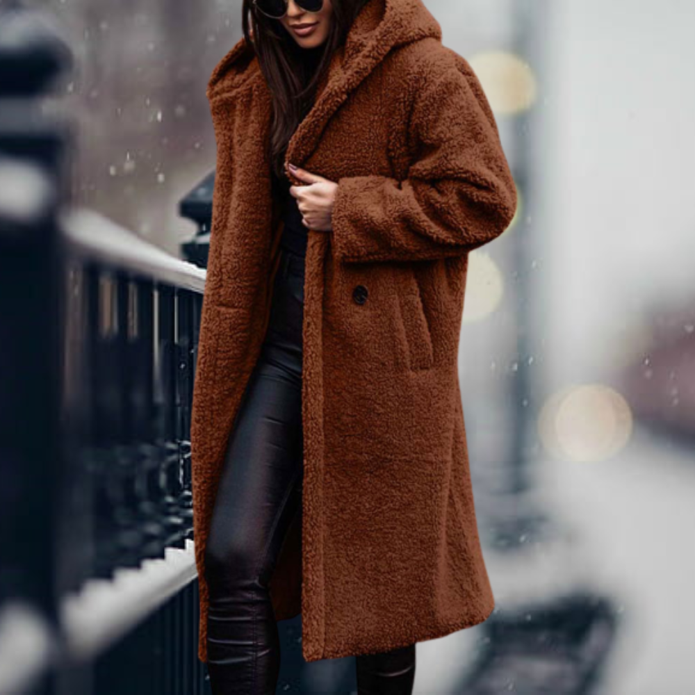 Manteau Long avec Capuche et Coupe Oversize pour Femme | Idéal pour l’Hiver