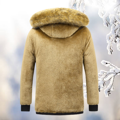 Parka d’Hiver avec Capuche Ajustable et Col en Fausse Fourrure pour Homme | Idéale pour les Activités Hivernales