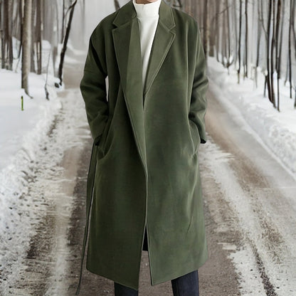 Manteau Long avec Coupe Classique pour Homme | Idéal pour l’Hiver