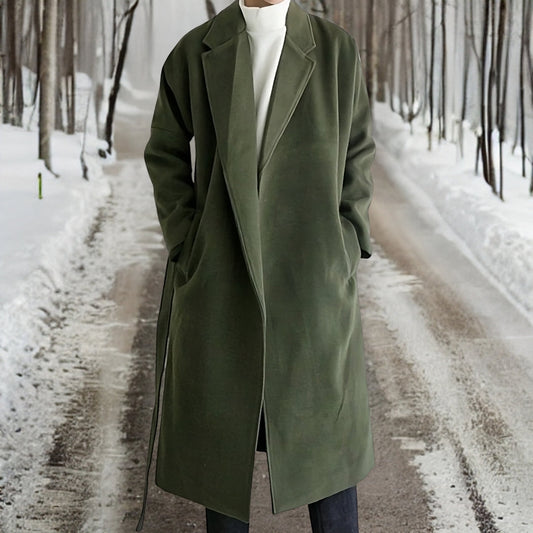 Manteau Long avec Coupe Classique pour Homme | Idéal pour l’Hiver
