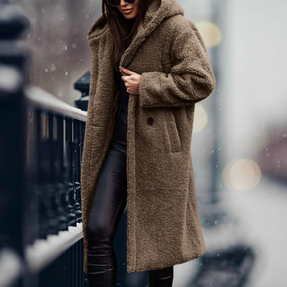 Manteau Long avec Capuche et Coupe Oversize pour Femme | Idéal pour l’Hiver