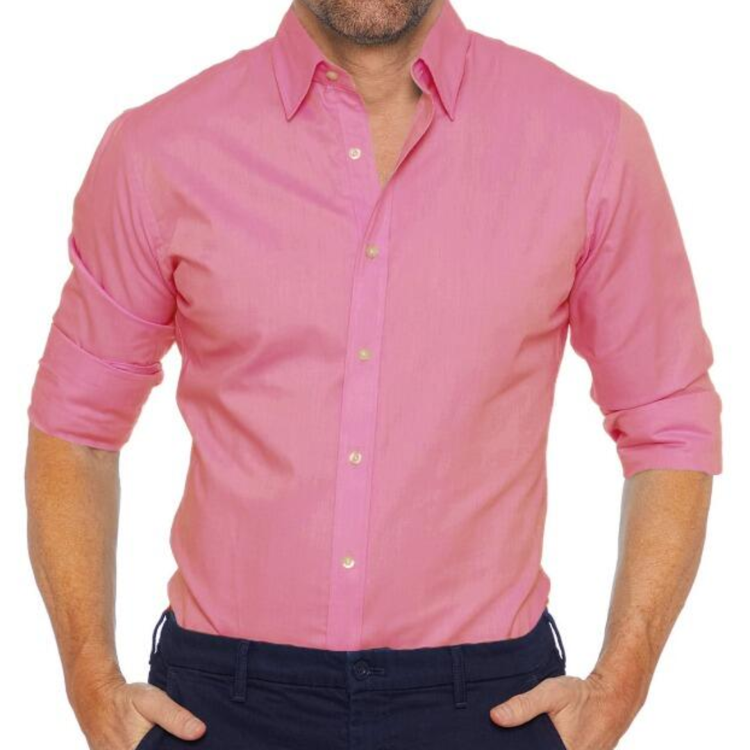 Chemise À Col Boutonné Avec Coupe Ajustée Pour Hommes | Idéal Pour Un Usage Quotidien