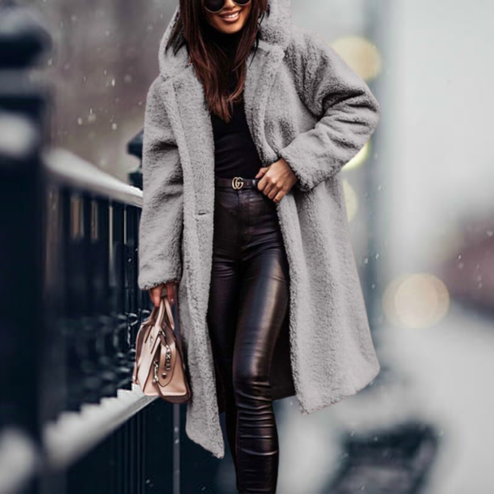 Manteau Long avec Capuche et Coupe Oversize pour Femme | Idéal pour l’Hiver