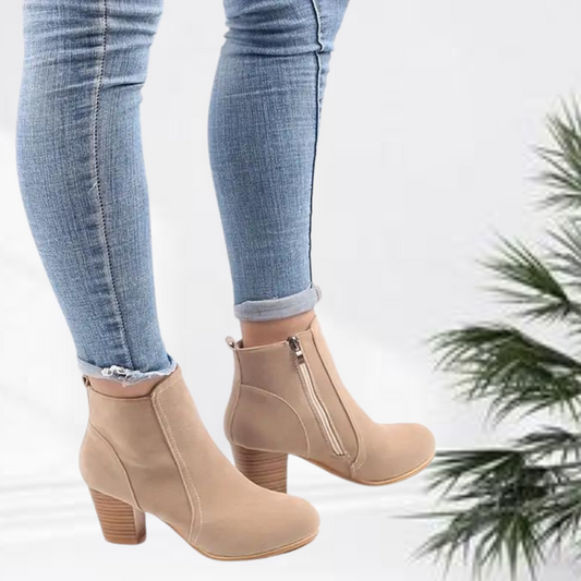 Bottines À La Cheville Avec Fermeture Zippée Pour Femmes | Idéal Pour Le Quotidien