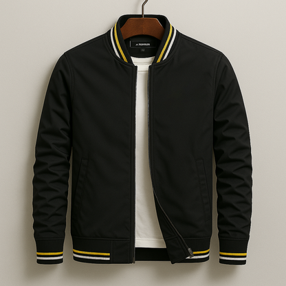 Veste De Transition Style Bomber Avec Poches Pour Homme | Idéal Pour La Mi-Saison