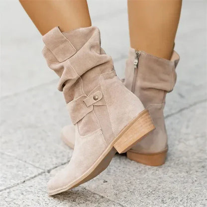 Bottes Décontractées à Petit Talon pour Femmes | Idéales pour un Usage Quotidien