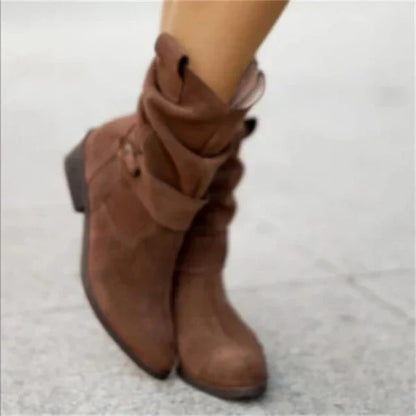 Bottes Décontractées à Petit Talon pour Femmes | Idéales pour un Usage Quotidien