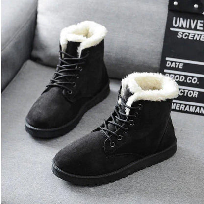 Bottes d’Hiver avec Tige Haute pour Adultes | Idéal pour Saison Froide