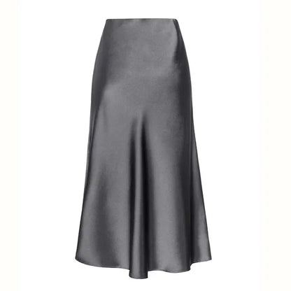 Jupe Midi Avec Coupe A-Ligne Et Taille Fixe Pour Femmes | Idéale Pour Usage Quotidien Et Sorties