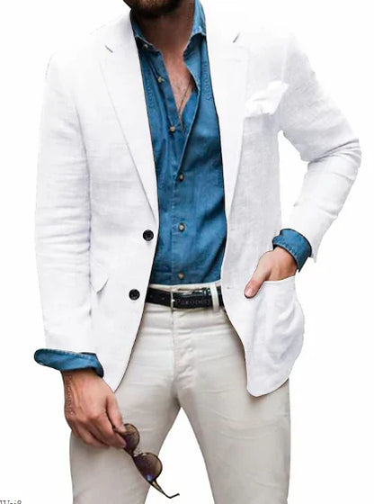 Blazer avec Poche Poitrine pour Homme | Idéal pour le Printemps et l’Été