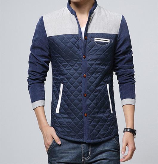 Veste Windbreaker Bicolore avec Col Montant et Fermeture Cachée pour Homme | Idéale pour la Mi-Saison et les Journées Fraîches
