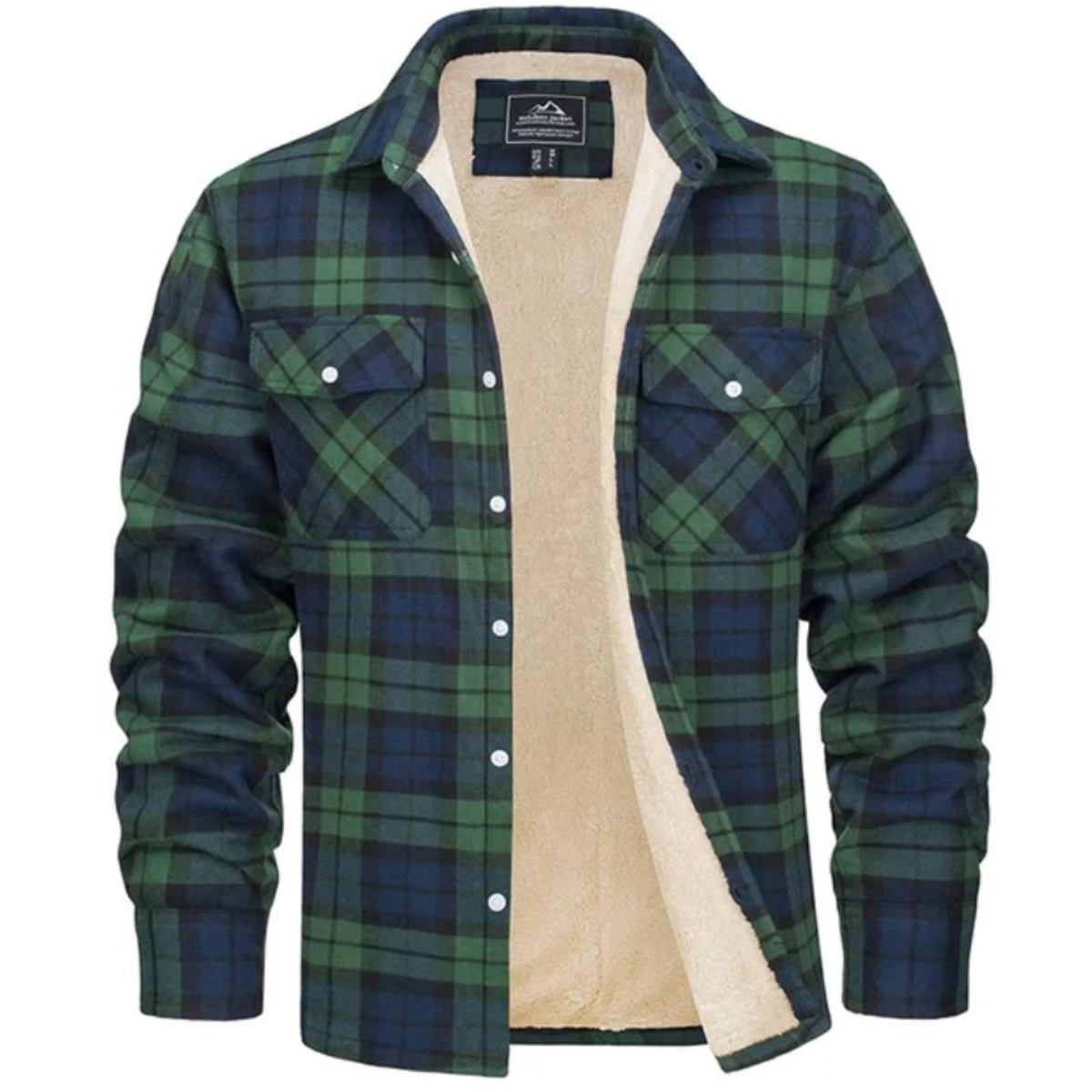 Veste à Carreaux avec Doublure Intérieure et Poches pour Hommes | Idéale pour Automne et Hiver