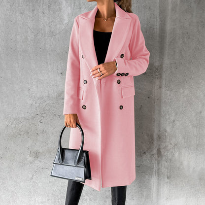 Manteau Long à Col Classique pour Femme | Idéal pour l’Hiver