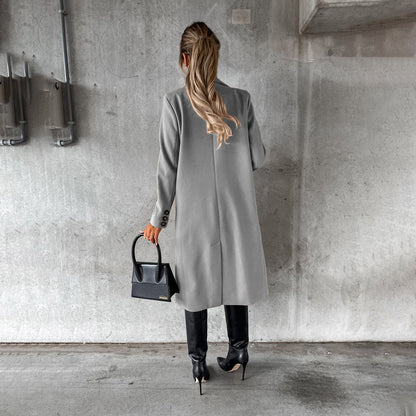 Manteau Long à Col Classique pour Femme | Idéal pour l’Hiver
