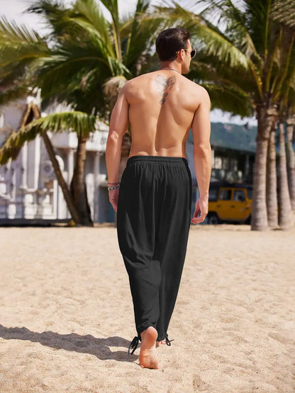 Pantalon Harem Décontracté Avec Coupe Ample Pour Homme | Idéal Pour Usage Quotidien