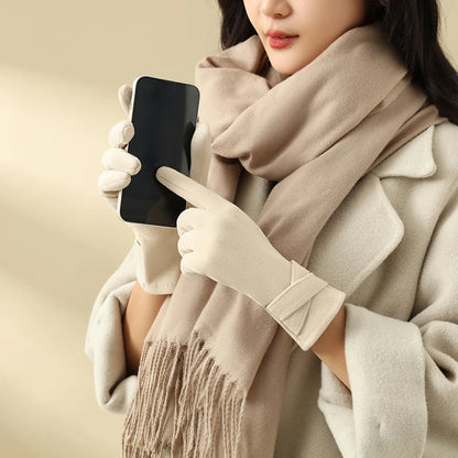 Gants avec Finition Douce Et Coupe Ajustée pour Femme | Idéaux pour Les Activités Extérieures En Hiver
